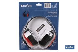 Casco Antirruido | Color Rojo | Protección Auditiva | SNR:27db | EN 352-1. Referencia 11000041.