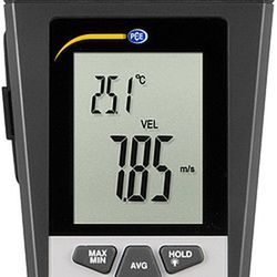 Caudalímetro Anemometro Pce-Va 11.El Caudalímetro Es Un Instrumento De Medición De Uso Variado. El Caudalimetro Mide La Velocidad Y Temperatura Del Aire, Así Como La Temperatura Superficial Por Infrarrojo.