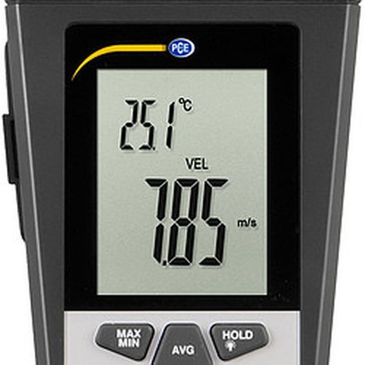 Caudalímetro Anemometro Pce-Va 11.El Caudalímetro Es Un Instrumento De Medición De Uso Variado. El Caudalimetro Mide La Velocidad Y Temperatura Del Aire, Así Como La Temperatura Superficial Por Infrarrojo.