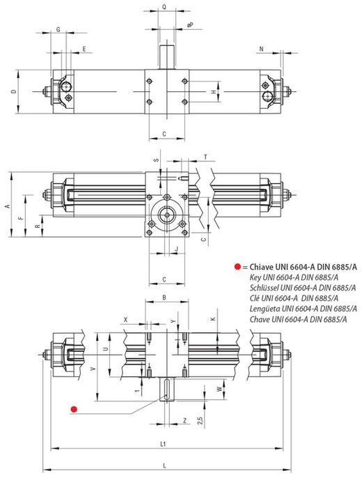 Cilindro antirrotaciónIso 15552 Rotativo Macho Ref. Xrm