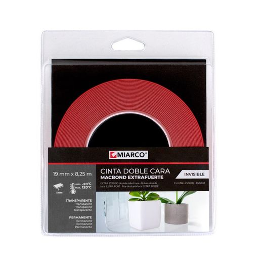 Cinta Adhesiva De Doble Cara Macbond Transparente