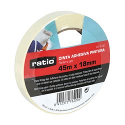 Cinta adhesiva de pintor RATIO 45 metros. Referencia 222B
