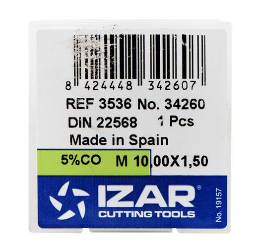 Cojinete De Roscar A Mano Rosca Metrica Para Inoxidable, Hsse, Din22568, Referencia 3536