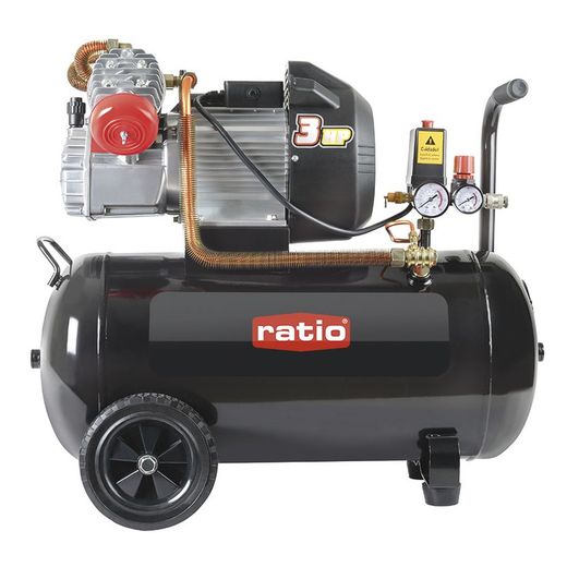 Compresor de pistón RATIO PRO-50/3HP Doble cabezal en V., Referencia 696X5