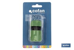Conector para Manguera de Jardín | Conector Rápido | Dos Medidas Disponibles | Conector Hembra. Referencia 90014024