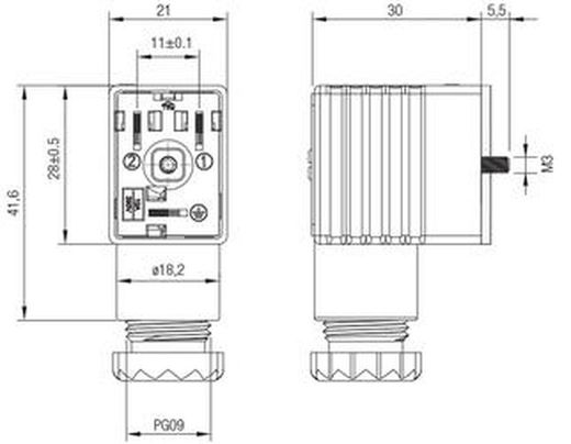 Conector Para Bobina Standard, Referencia CON01