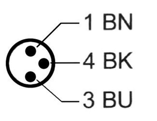 Conector Recto Con Cable De 2metros, Prolongacion Para Sensores Magneticos, Referencia PX