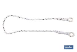 Conjunto arnés completo | 2 puntos anclaje | Cuerda seguridad | 2 mosquetones | EN 361/EN 354/EN 362