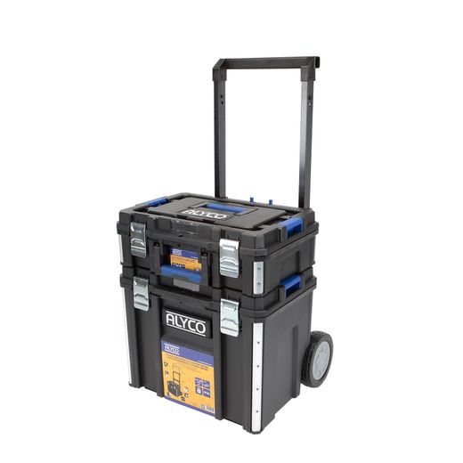 Conjunto Modular StackPro de 2 Cajas de Herramientas Pequeña (S) y Grande (L) - Alyco Ref. 129625