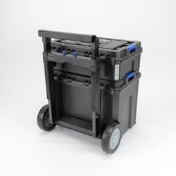 Conjunto Modular StackPro de 2 Cajas de Herramientas Pequeña (S) y Grande (L) - Alyco Ref. 129625