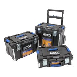 Conjunto Modular StackPro de 3 Cajas de Herramientas Pequeñas (S), Mediana (M) y Grande (L) – Alyco Ref. 129620