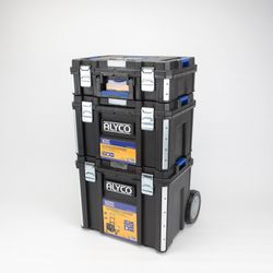 Conjunto Modular StackPro de 3 Cajas de Herramientas Pequeñas (S), Mediana (M) y Grande (L) – Alyco Ref. 129620