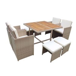 Conjunto para jardín Cubo Java Elegancia y confort. Ref. 8704N208