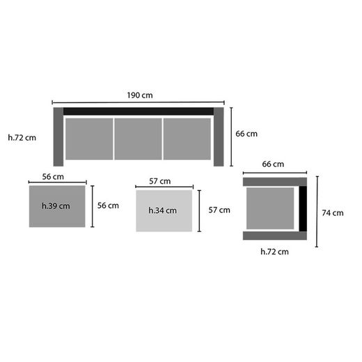 Conjunto para jardín Manhattan Elegancia y confort. Ref. 898N31