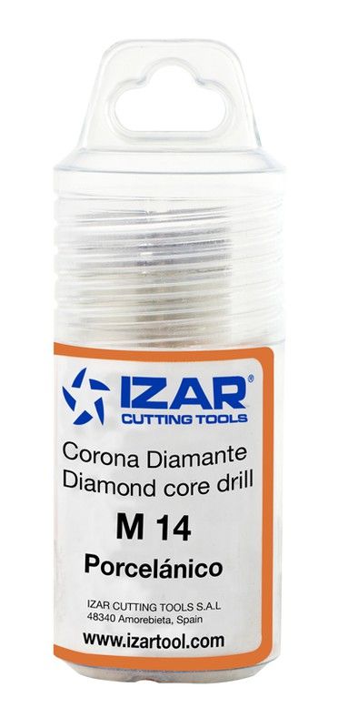 Corona De Diamante Para Porcelanico Con Fijacion De Rosca M-14, Referencia 1883