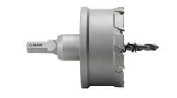 Corona de Metal Duro Parar Inoxidable con Husillo y Broca Centradora, Referencia 1665