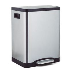 Cubo pedal doble HABITEX Desing 15+15L Dimensiones 40,2x33,4xh.53,5 cm. Ref. 238Y30