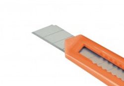 Cutter De Cuchilla Fragmentable De 9 Mm Con Guía De Plástico ALYCO ORANGE, Referencia 195630