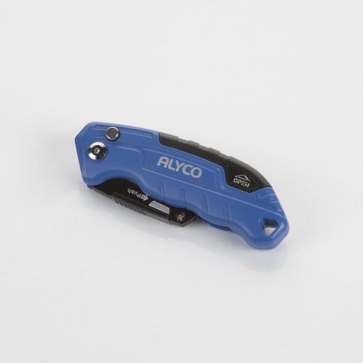 Cutter Abatible Aluminio + 3 Cuchillas SK2H ALYCO, Referencia 186665