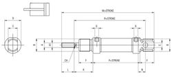 Cilindro Dem Ø 25 Iso 6432 Magnético Mf
