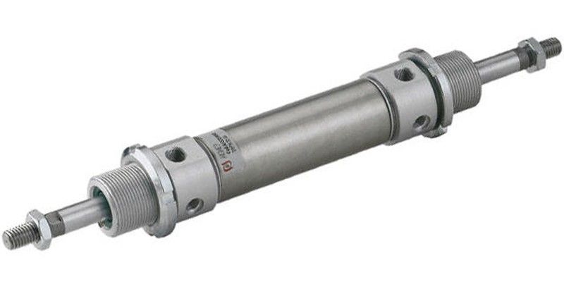 Cilindro Neumatico Doble Efecto Vastago Pasante Magnetico, Tipo DEM, Serie A95, De Diametro 40, Carrera De 10 a 500 Milimetros, Referencia AJ 100 Mm