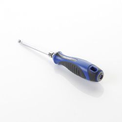 Destornillador con varilla intercambiable de boca Phillips y boca plana con mango bimaterial Alyco