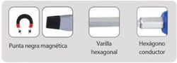 Destornillador Varilla Hexagonal Boca Plana ALYCO
