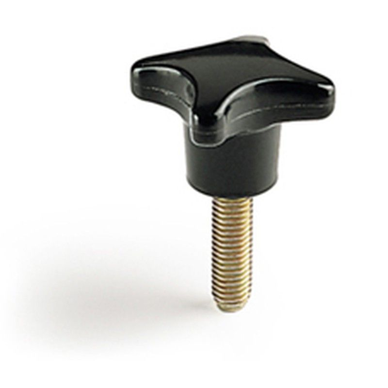 Pomo 4 Puntas Din 6335 Con Espiga Roscada, Referencia 110021 T M-10  X 20 / 50 Mm