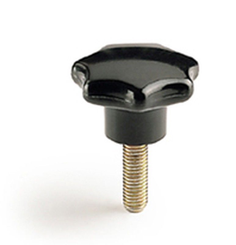 Pomo Din 6336 Con Espiga Roscada. Referencia 110026 T M-10  X 20 / 50 Mm