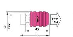 Enchufe Rapido Multiperfil 3×1, Rosca Hembra 1/4, Referencia 3-120