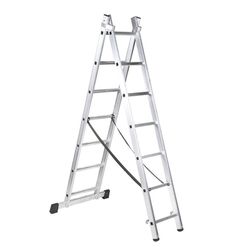 Escalera transformable ALTIPESA 2 tramos Cintas de seguridad antiapertura. REf. 2426C2x7 y 2426C2x9