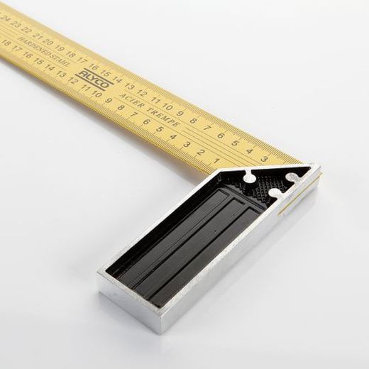 Escuadra De Acero Templado Con Mango De Aluminio de 600 Milimetros Alyco, Referencia 197396