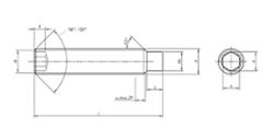 Esparrago Allen Din 915 Pavonado