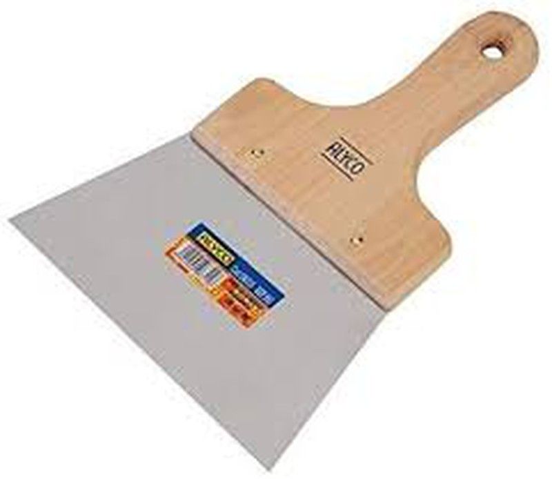 Espátula De emplastecer Inoxidable Con Mango De Madera ALYCO de 120, 140, 160 y 200 Milimetros, Referencia 196305, 196310, 196315 y 196320 120,00 Mm