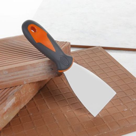 Espátula Flexible Acero Al Carbono Con Mango Bimaterial ALYCO ORANGE, Referencia 171084 a 171090