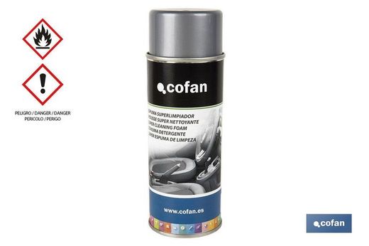 Espuma súper limpiadora en spray 400 ml | Perfumada para ambientar espacios | Previene de la aparición de moho y suciedad diaria. Referencia 15001026