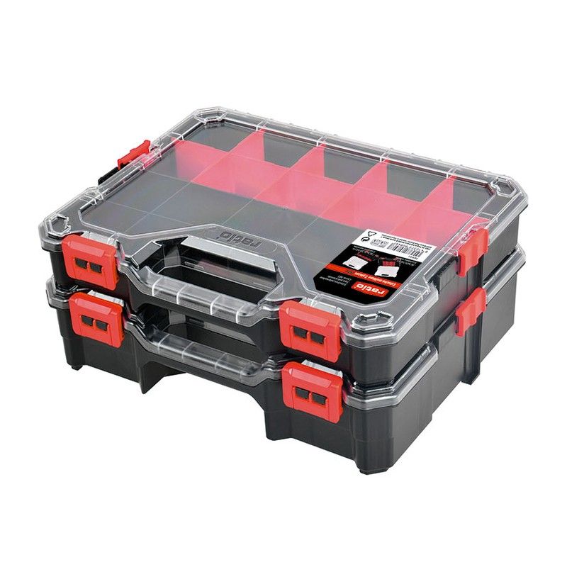 Estuche multiuso 2 piezas RATIO 7620 Juego de 2 estuches apilables. Referencia 7620H1