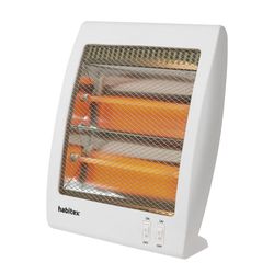 Estufa cuarzo HABITEX E341 800 W Sistema antivuelco y silenciosa. Ref. 9310R341