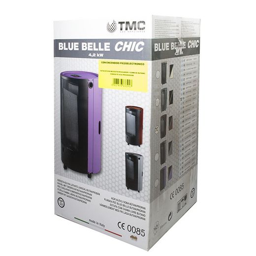 Estufa de llama azul TMC Blue Bell Chic Con sistema de seguridad. Ref. 9310R216