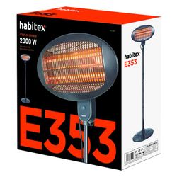 Estufa eléctrica de exterior HABITEX E353 Con altura regulable 180 a 210 cm. Ref. 9310R353