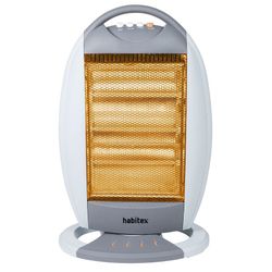 Estufa halógena HABITEX E344 1200 W Sistema antivuelco y oscilante. Ref. 9310R344
