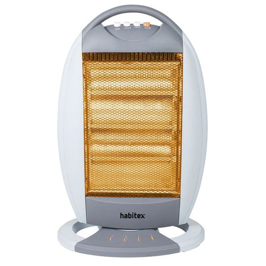 Estufa halógena HABITEX E344 1200 W Sistema antivuelco y oscilante. Ref. 9310R344
