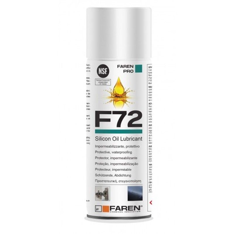 Lubricante siliconico NSF F72 ANTIADHER-400ML. codigo 972003.