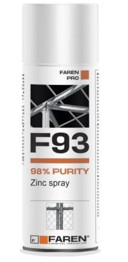 Pintura En Spray De Cinc F93  Profesional 98% De Zinc