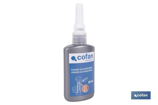 Fijador de Roscas 50 ml | Sellador de roscas nivel de fuerza alto | Asegura conexiones de tornillo y evita su liberación. Ref. 15000270
