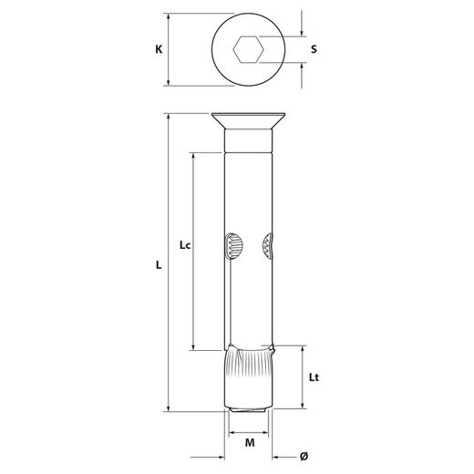 Fixbolt Tornillo Montado Con Din 7991