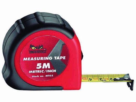 Flexómetro en Milimetros y en Pulgadas de 5 Metros MT03-5M