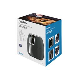 Freidora de aire HABITEX CC485D 1300/1500W 3,7 L Panel digital, 7 programas. Ref. 1450Y485