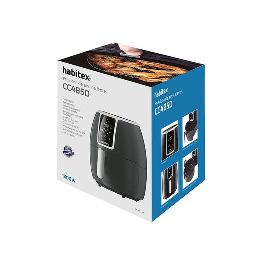 Freidora de aire HABITEX CC485D 1300/1500W 3,7 L Panel digital, 7 programas. Ref. 1450Y485
