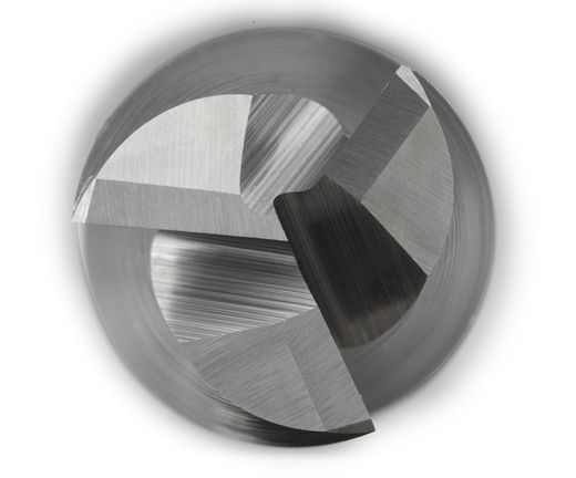 Fresa Frontal 3 Labios de Metal Duro Grano UF, Din6528n 3z,helice 45º para Aluminio, Referencia 9439
